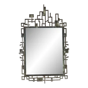 Cityscape Style Iron Wall Mirror