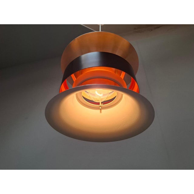 1970s Vintage Danish Brass Pendant Light by Ben Nordsted for Lyskaer, 1970s For Sale - Image 5 of 18