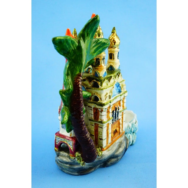 20th Century Vintage Ceramic Sculptures Orthodox Church and Casino of Sanremo, Italy, 1890s, Set of 2 For Sale - Image 8 of 18