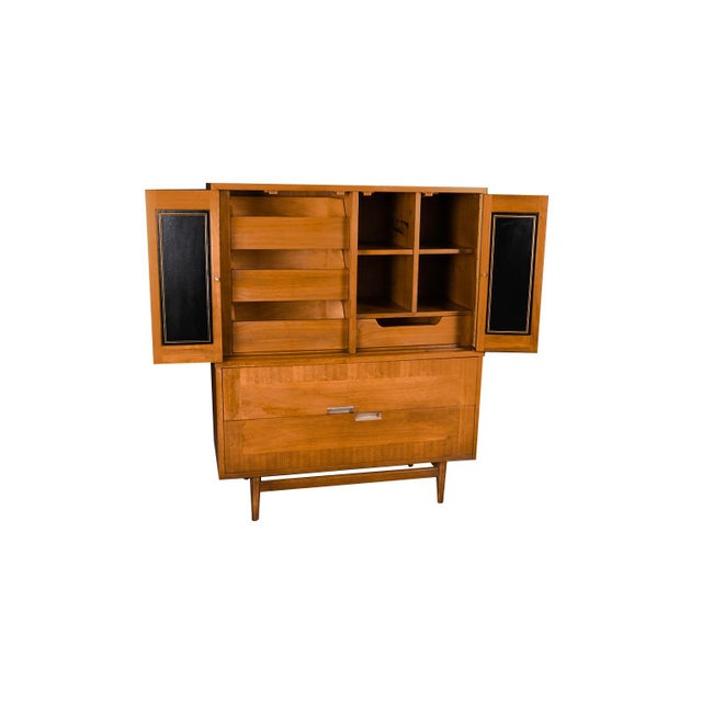 American of Martinsville Mid Century American of Martinsville Highboy Dresser For Sale - Image 4 of 13