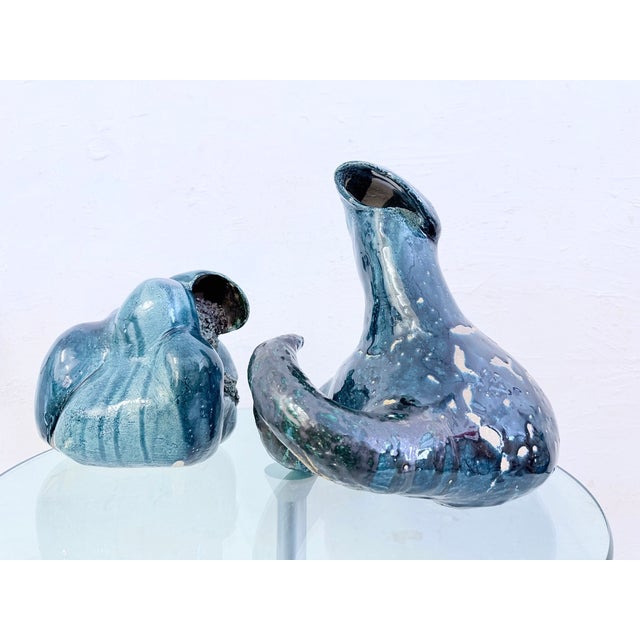 Ceramic Organic Ceramic Sculptures, 1970s, Set of 2 For Sale - Image 7 of 16