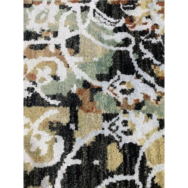 1990s Handwoven Modern Abstract Area Rug 9x12 For Sale - Image 9 of 12
