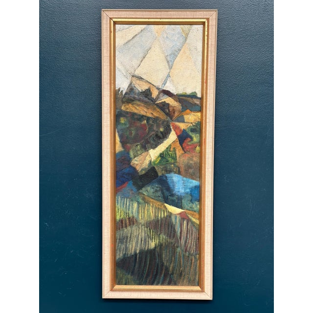 Kjell Lindberg, Cubist Landscape, 1950s, Oil on Canvas, Framed For Sale - Image 18 of 18