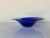 Mats Jonasson Sweden Art Glass Blue Magic Bowl, Signed For Sale - Image 10 of 12