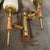 Set of Two 1950s Mid-Century Modern Brass, Bamboo and Glass Italian Wall Sconces For Sale - Image 12 of 12