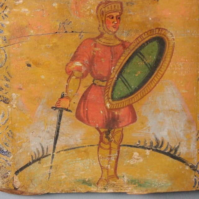 Antique Side of a Sicilian Cart For Sale - Image 5 of 11