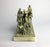 Continental Gilt Metal Equestrian Hunt Group, Circa 1900 — Riders, Horses & Hounds on Green Onyx Base For Sale - Image 4 of 14