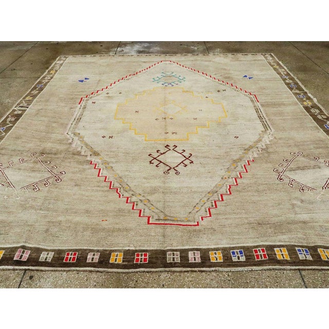Mid 20th Century Galerie Shabab Collection Mid-20th Century Turkish Anatolian Carpet For Sale - Image 5 of 10