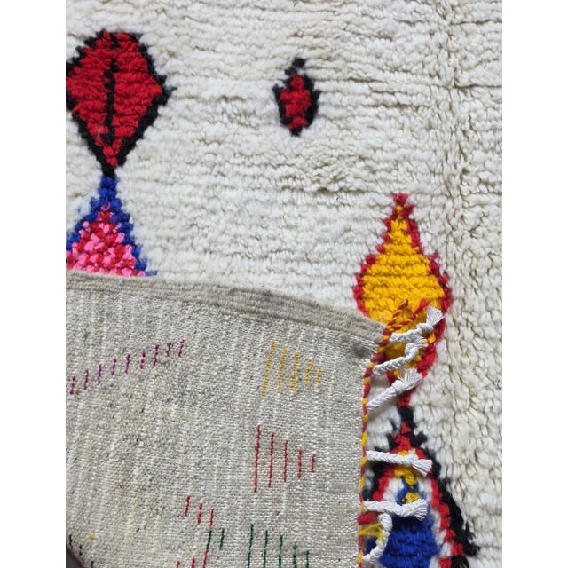 Moroccan Tribal Wool Rug - 8 X 4.9 Ft For Sale In Cleveland - Image 6 of 8