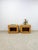 Beige Mid 20th Century Pair of Blonde Ribbed Pencil Reed Rattan Nightstands Coastal Hollywood Regency For Sale - Image 8 of 11