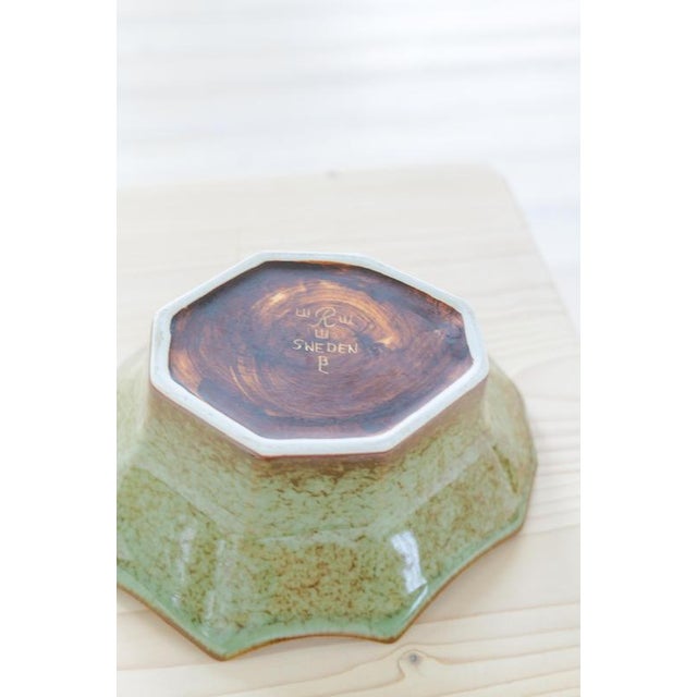Mid-Century Ceramic Stoneware Bowl and Vase from Rörstrand Studio, Sweden, 1960s, Set of 2 For Sale - Image 13 of 14