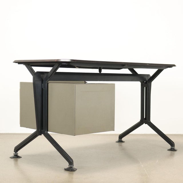 Vintage Writing Desk by Olivetti Arco for BBPR, Italy, 1970s For Sale - Image 10 of 11