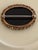 Traditional Vintage Brooch, With "Symmetalic" Hallmark (Originating Around 1936), a Gemstone, Framed by Sterling Silver + 14k Gold Rope Twist Frame For Sale - Image 3 of 4