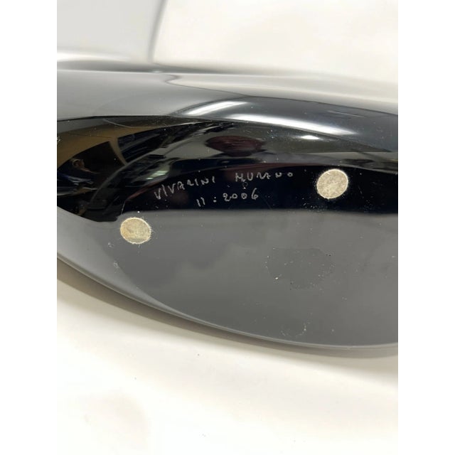 Contemporary "Black Hole" Murano Glass Vase by the Vivarini Furnace For Sale - Image 11 of 11