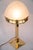 Gold Art Deco Table Lamp with Glass Shade, Vienna, 1920s For Sale - Image 8 of 18