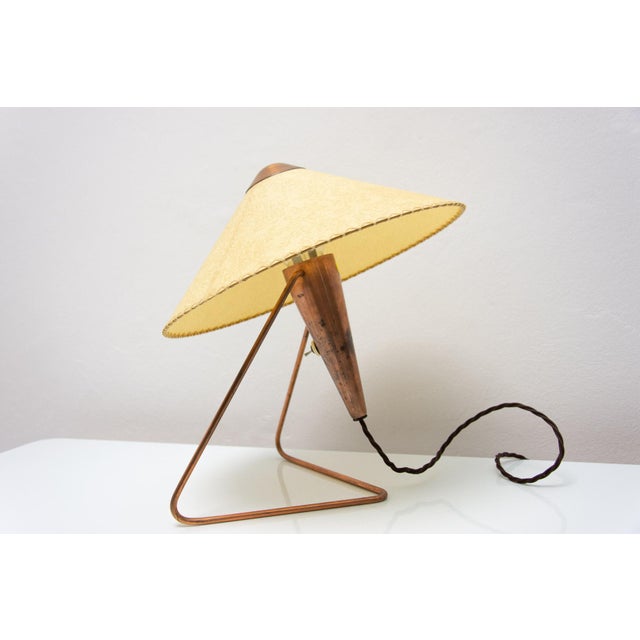 Mid-Century Czech Tripod Table Lamp by Helena Frantová for Okolo, 1950s For Sale - Image 12 of 15