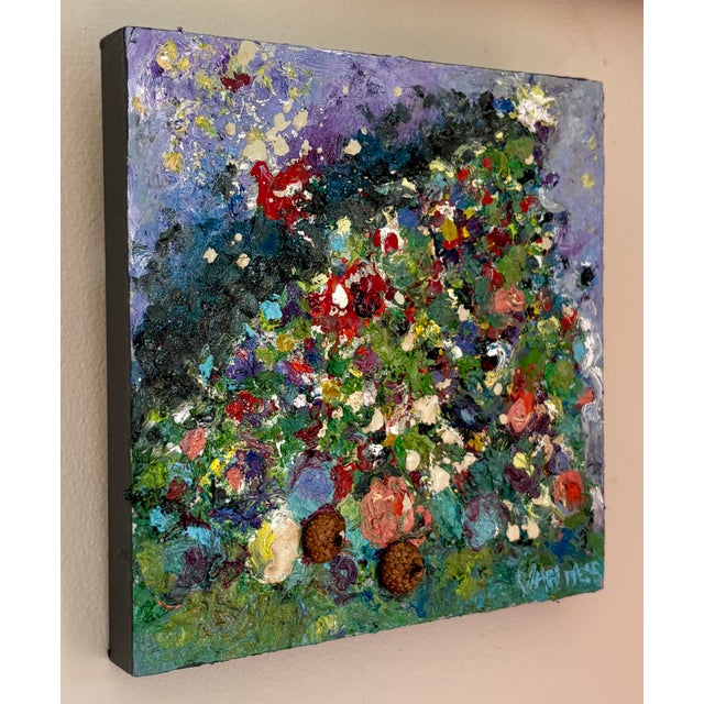 Holiday Tree, Abstract Art, Oil Painting, by Van Ness My impressions of a tree during the Holidays. 8”x8” on 7/8: birch...