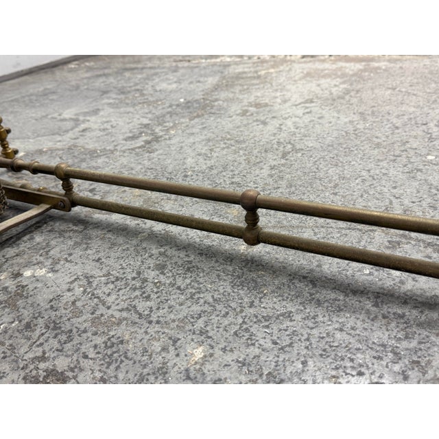 Brass Mesh Fireplace Screen, Vintage For Sale - Image 12 of 12