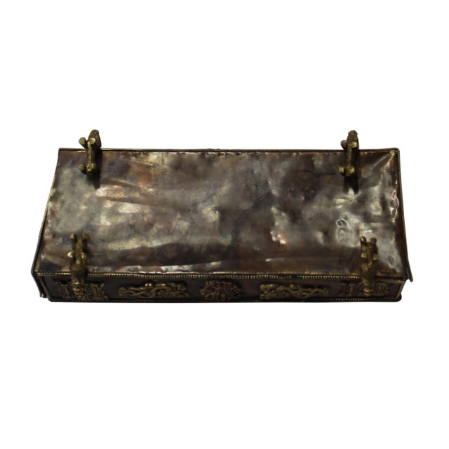 Chinese Metal Rectangular Beads Dimensional Motif Incense Burner Container For Sale In San Francisco - Image 6 of 7