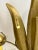 Gold Italian Floral and Gilt Gold Leaf Sconces - Set of 2 For Sale - Image 8 of 9