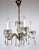 Brass-Lead Crystal Five-Light Chandelier from H.Richter, 1960s, in Very Good conditions. Designed 1960 to 1969 This piece...