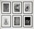 Set of 6 - 'Antique Locks' Framed Contemporary Black and White Gallery Wall of Photographs Installation For Sale - Image 10 of 10