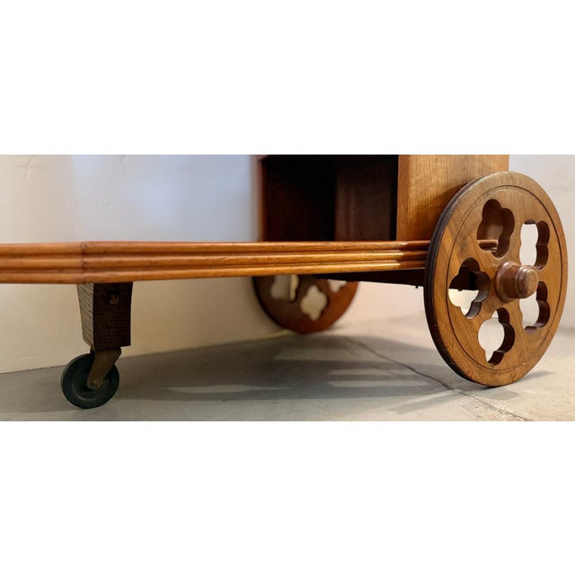 Three Tones 1930's Art Deco Bar Cart For Sale - Image 9 of 11
