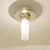 Alpaca Ceiling Lamp Art Deco ceiling lamp, circa 1920. Dish-shaped body, linear openwork opening. Alpaca silver -...