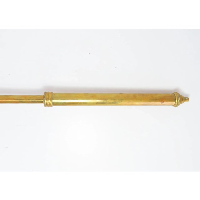 Early 20th Century Antique Telescopic Brass Fireplace Brush / Broom by Benton & Stone Made in England For Sale - Image 5 of 10