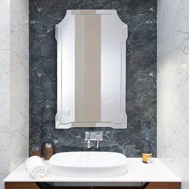 Wood Claudette Mirror For Sale - Image 7 of 8