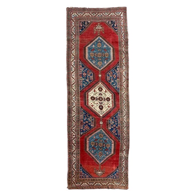 Antique Kurdish Runner For Sale