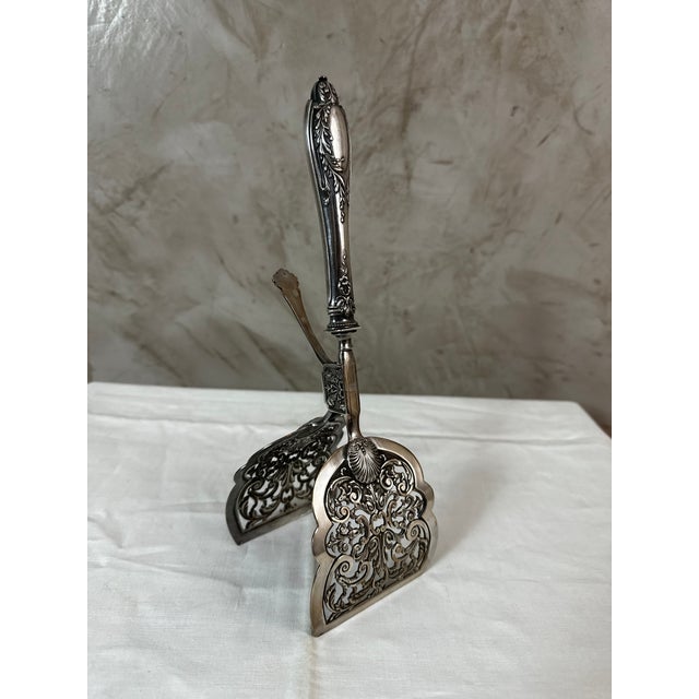 Silver-Plated Asparagus Tongs, 1890s For Sale - Image 11 of 14