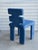 Set of 8 Mya Dining Chairs in Blue For Sale - Image 10 of 11
