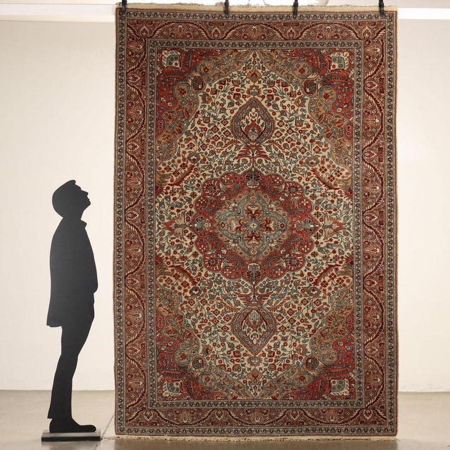Kayseri rug in cotton and wool, large knot, hand made. This piece is attributed to the mentioned designer/maker. It has no...