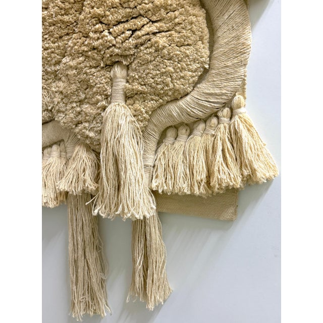 Dan Friedman Large Fiber Art Wall Hanging, Wool, Cotton & Wood, 1970s For Sale - Image 10 of 18