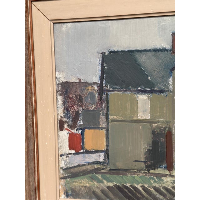 Gustav‑adolf Johansson, Sage House, 1950s, Oil Painting on Canvas, Framed For Sale - Image 11 of 18
