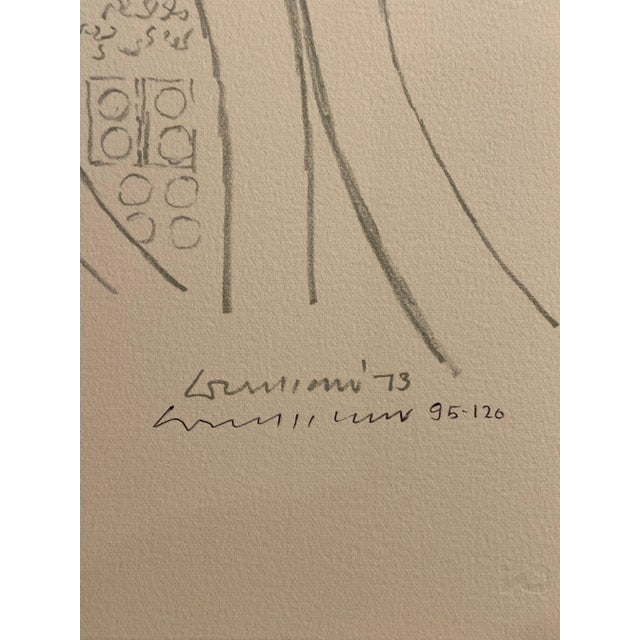 Paper 1970s Signed Lithograph 95/120 by Louis Kahn For Sale - Image 7 of 11