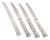 Fruit Knives in Sterling Silver and Stainless Steel by Evald Nielsen, 1930s, Set of 4 For Sale