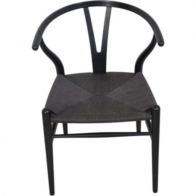 CH24 Wishbone Chairs in Black Lacquered Oak from Hans Wegner, 2000s, Set of 4 For Sale - Image 16 of 18