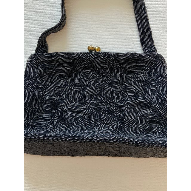 Vintage Lucille De Paris Beaded Evening Bag For Sale - Image 4 of 7