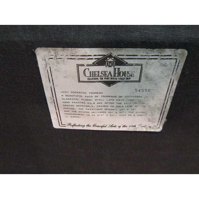 Chelsea House Oil Painting on Canvas Gold Gilt Framed Mirror For Sale - Image 6 of 6