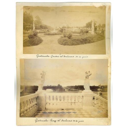 Ancient View of Guatemala is a set of four original albumen prints made realized in 1880s. Prints in very good condition,...