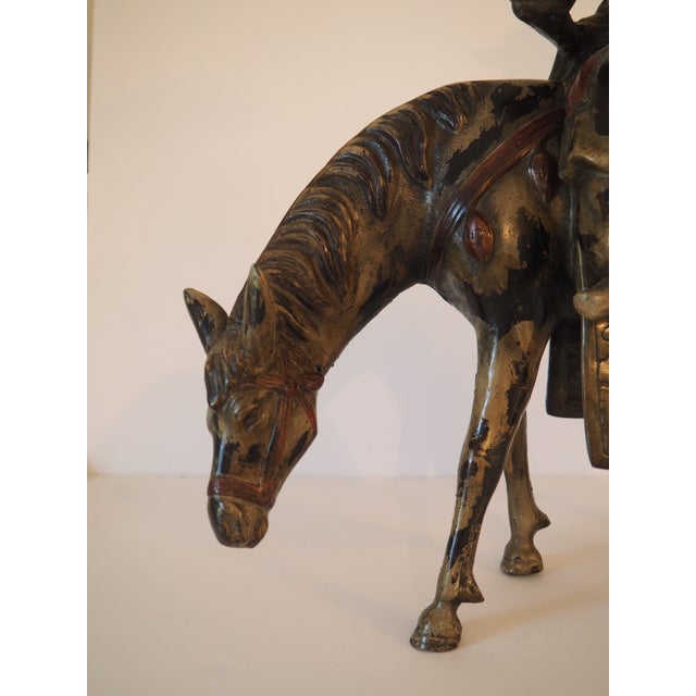 Early 20th Century Large "Toba on His Mule" Two-Piece Asian Sculpture For Sale - Image 4 of 10