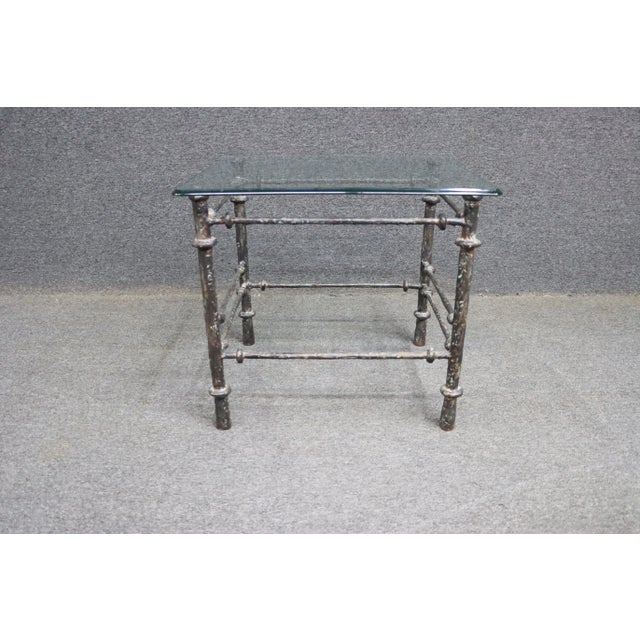 Late 20th Century Bronze Twig Side Table For Sale - Image 5 of 10