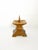 French candle holder dating from the 1940s, crafted from solid oak with a warm natural finish. The piece features a...