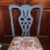 Rococo Pair of Blue Painted Georgian Sidechairs, 19th Century For Sale - Image 3 of 14