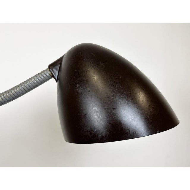 Industrial Grey Scissor Wall Lamp from Elektroinstala, 1960s For Sale - Image 10 of 15