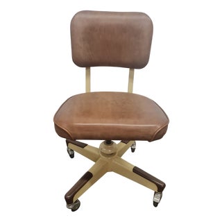 Mid-Century Modern Swivel Office Chair by United Chair Co., 1950s For Sale