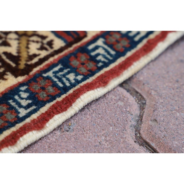 1950s Turkish Red Natural Wool Rug For Sale - Image 4 of 10