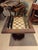 Rosewood Chess Table with Marble Top and Chess Set in Brass and Bronze, 1930s For Sale - Image 5 of 15